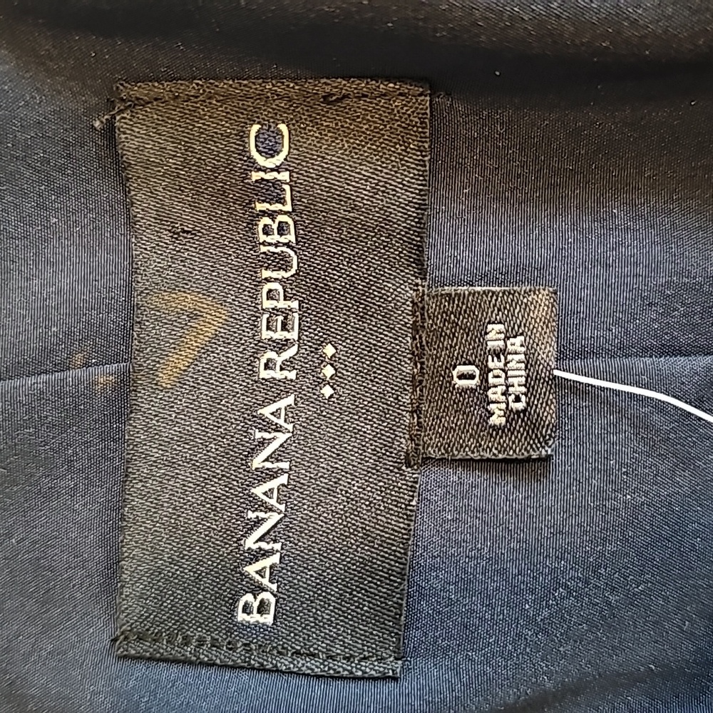 NWT Banana Republic sz 0 navy jacket - Picture 4 of 14